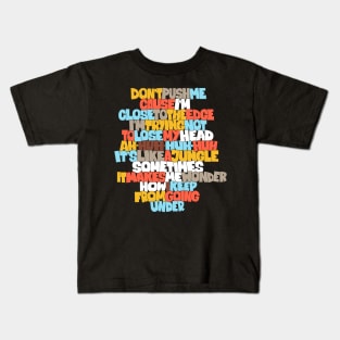 Unleash the Message: Grandmaster Flash Tribute Design with Wildstyle Block Letters Kids T-Shirt